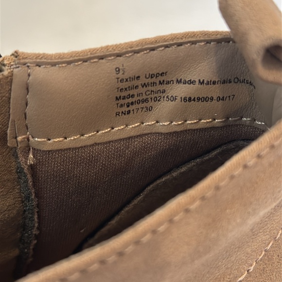 DV Dolce Vita Target Women's Taupe Booties Boots Lace Up Zipper Wedge Size 9.5 - Picture 2 of 13